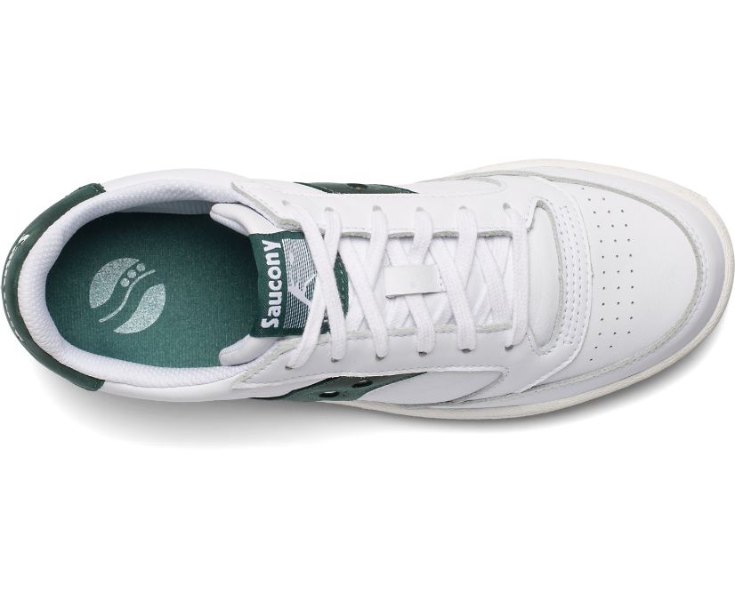 Saucony Jazz Court Women's Originals White / Green | Canada 048CTVE